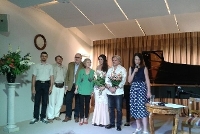 Zdjęcie z otwarcia wystawy przedstawiające m.in dr Wojciecha Brzezińskiego - dyrektora PMA oraz dr Wojciecha Borkowskiego - wicedyrektora PMA